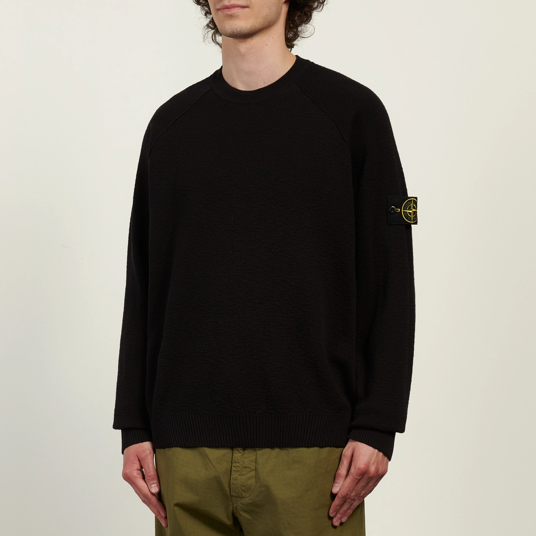 Stone Island Мужской свитер Light Raw Hand Organic Cotton Loose