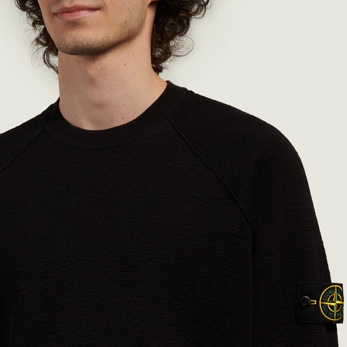 Stone Island Мужской свитер Light Raw Hand Organic Cotton Loose