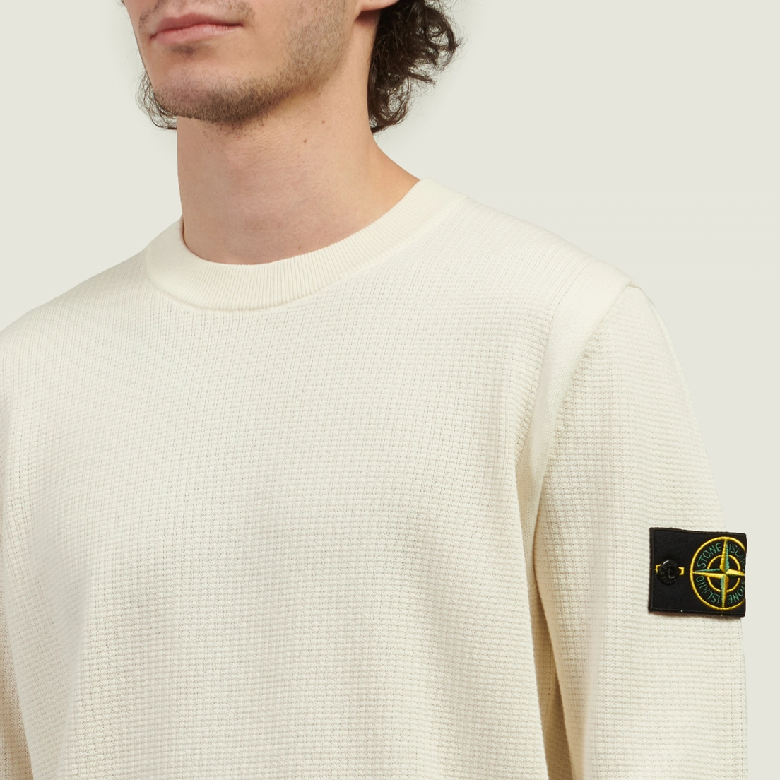 Stone Island Мужской свитер Micro Stitch Soft Organic Cotton