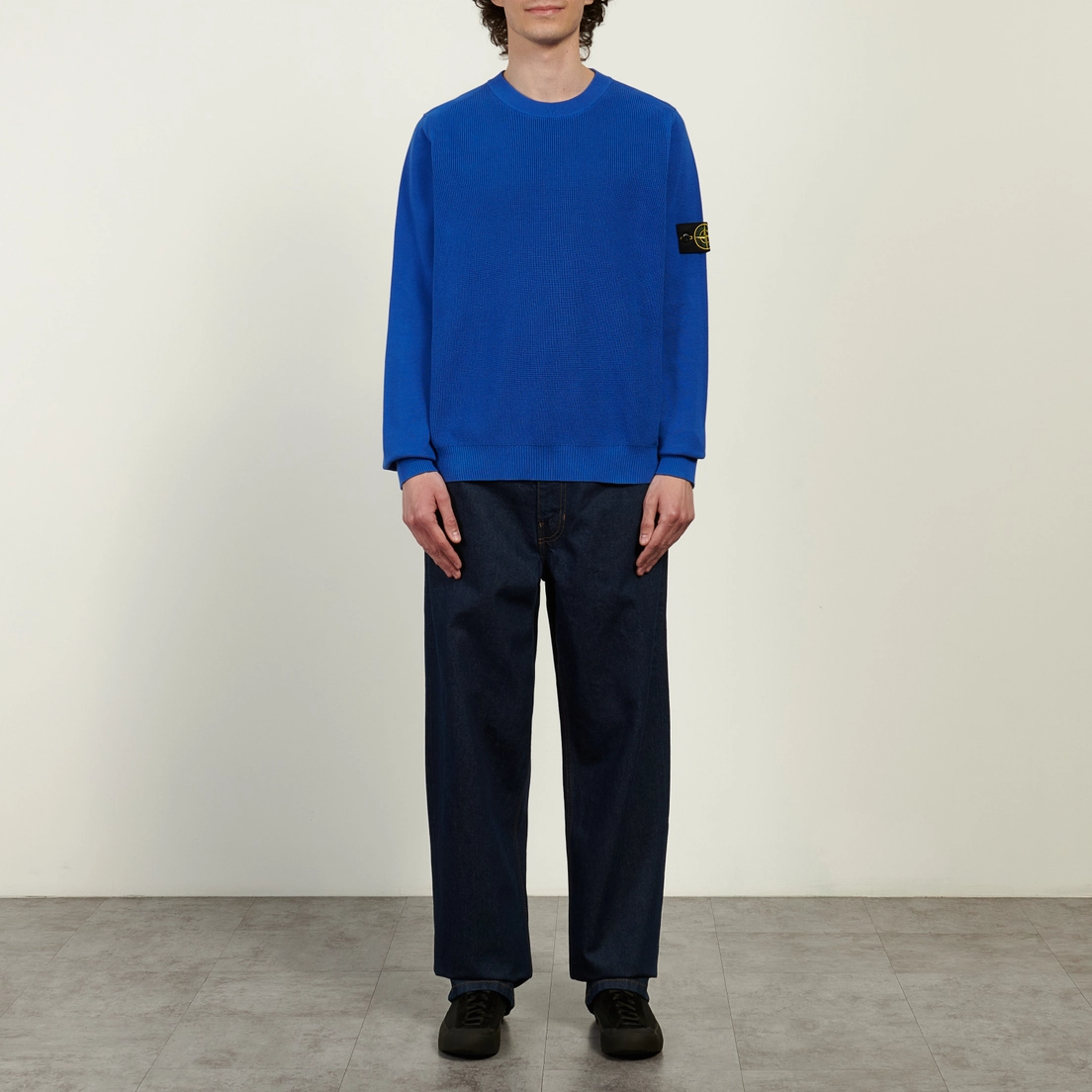 Stone Island Мужской свитер Micro Stitch Soft Organic Cotton Loose