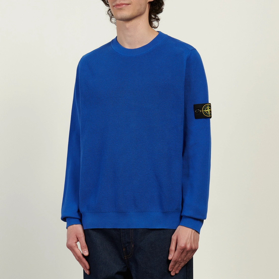 Stone Island Мужской свитер Micro Stitch Soft Organic Cotton Loose
