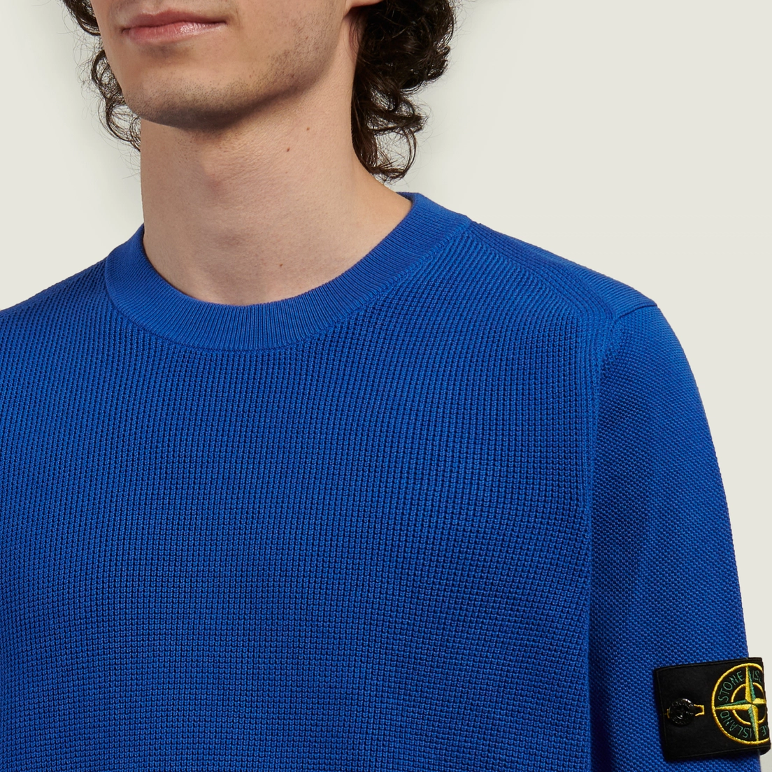 Stone Island Мужской свитер Micro Stitch Soft Organic Cotton Loose