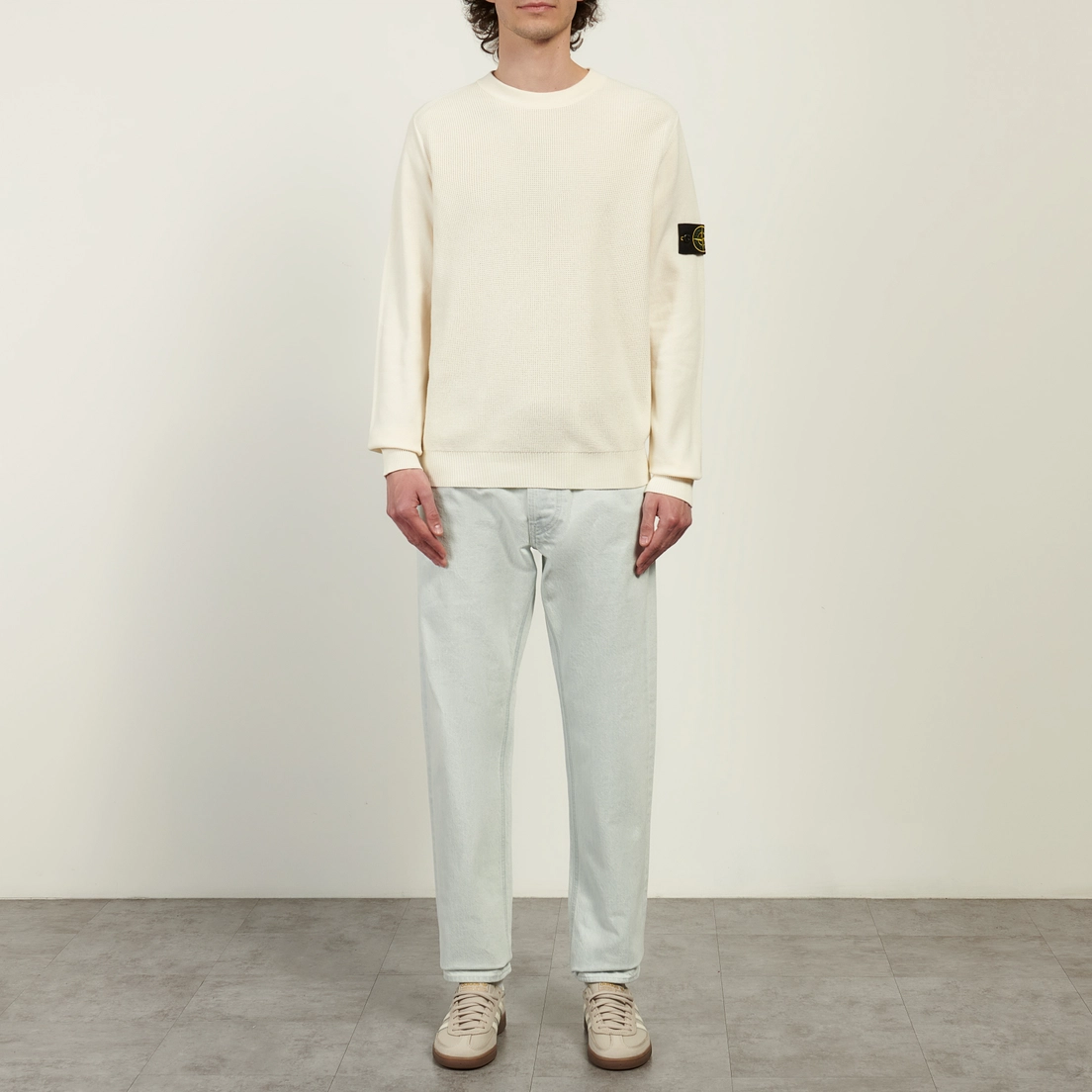 Stone Island Мужской свитер Micro Stitch Soft Organic Cotton Loose