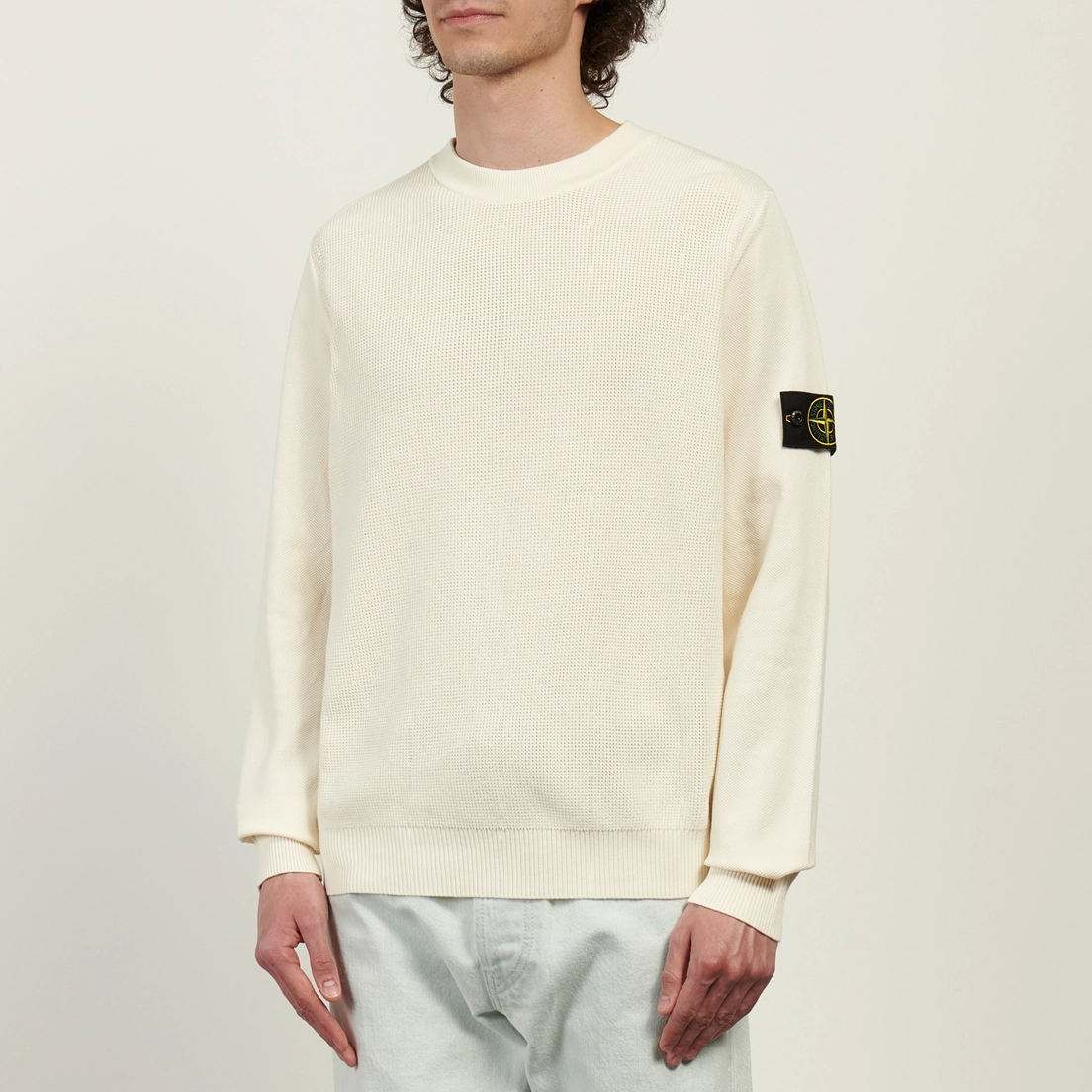 Stone Island Мужской свитер Micro Stitch Soft Organic Cotton Loose