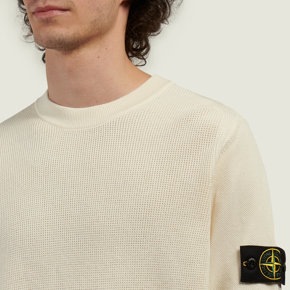 Stone Island Мужской свитер Micro Stitch Soft Organic Cotton Loose