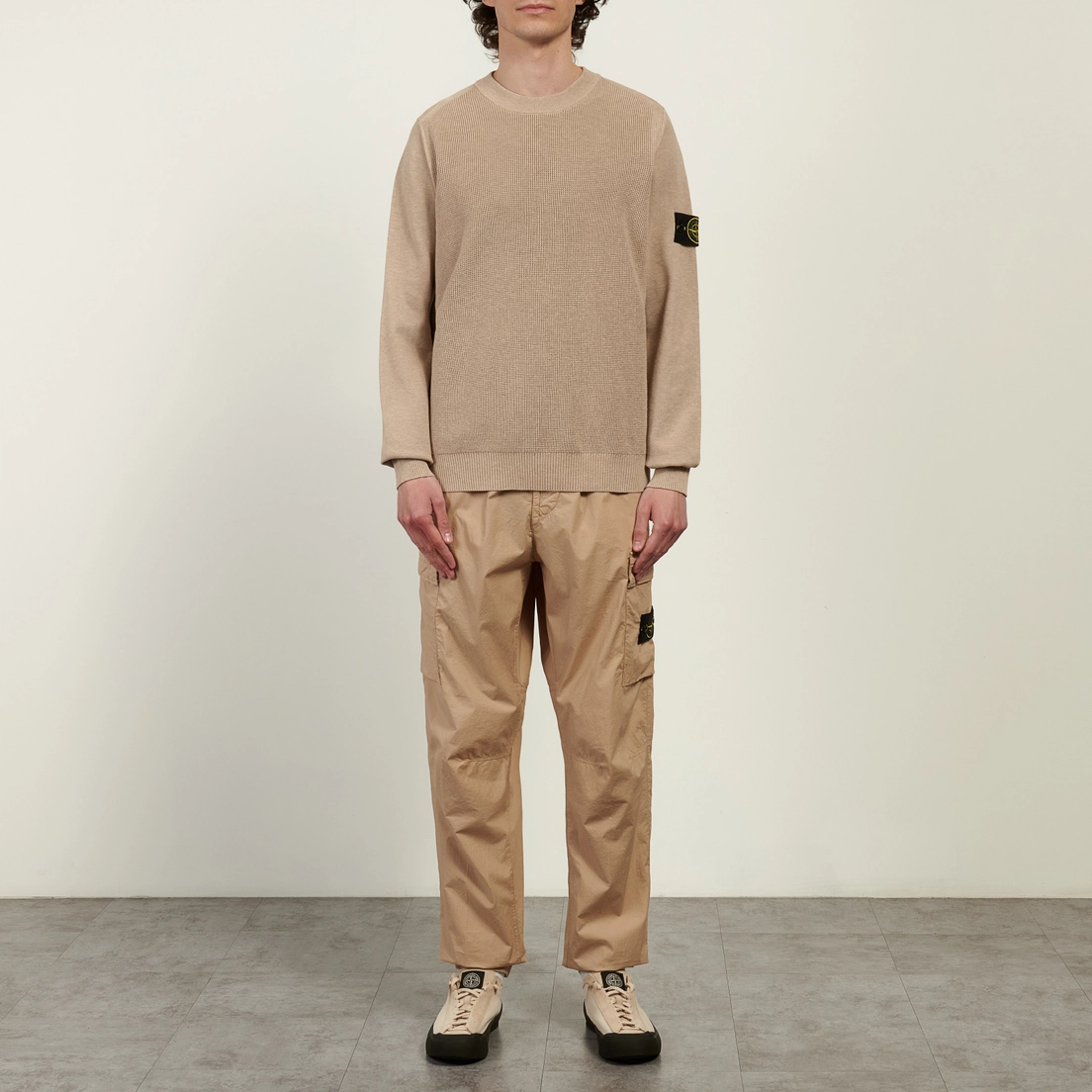 Stone Island Мужской свитер Micro Stitch Soft Organic Cotton Loose