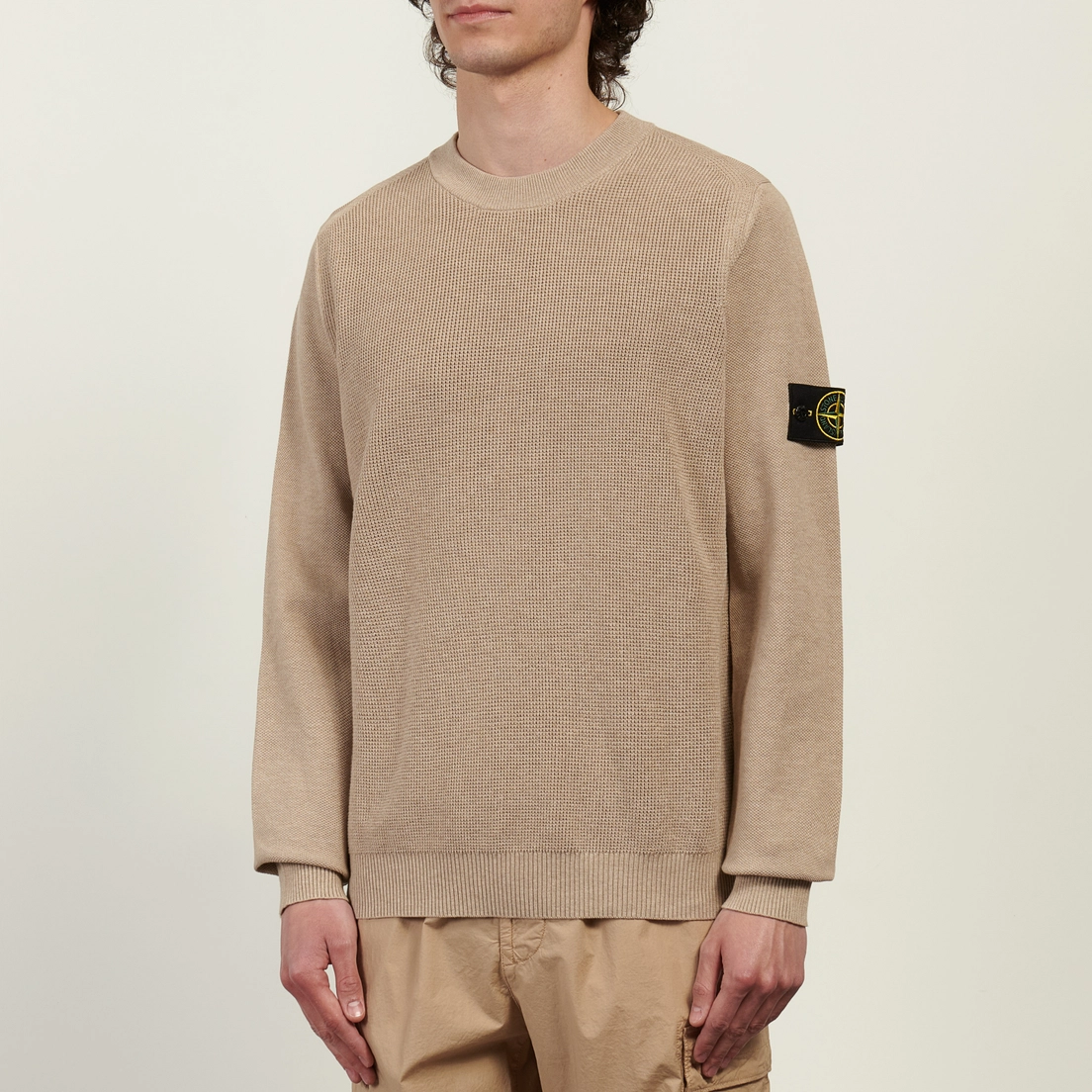 Stone Island Мужской свитер Micro Stitch Soft Organic Cotton Loose