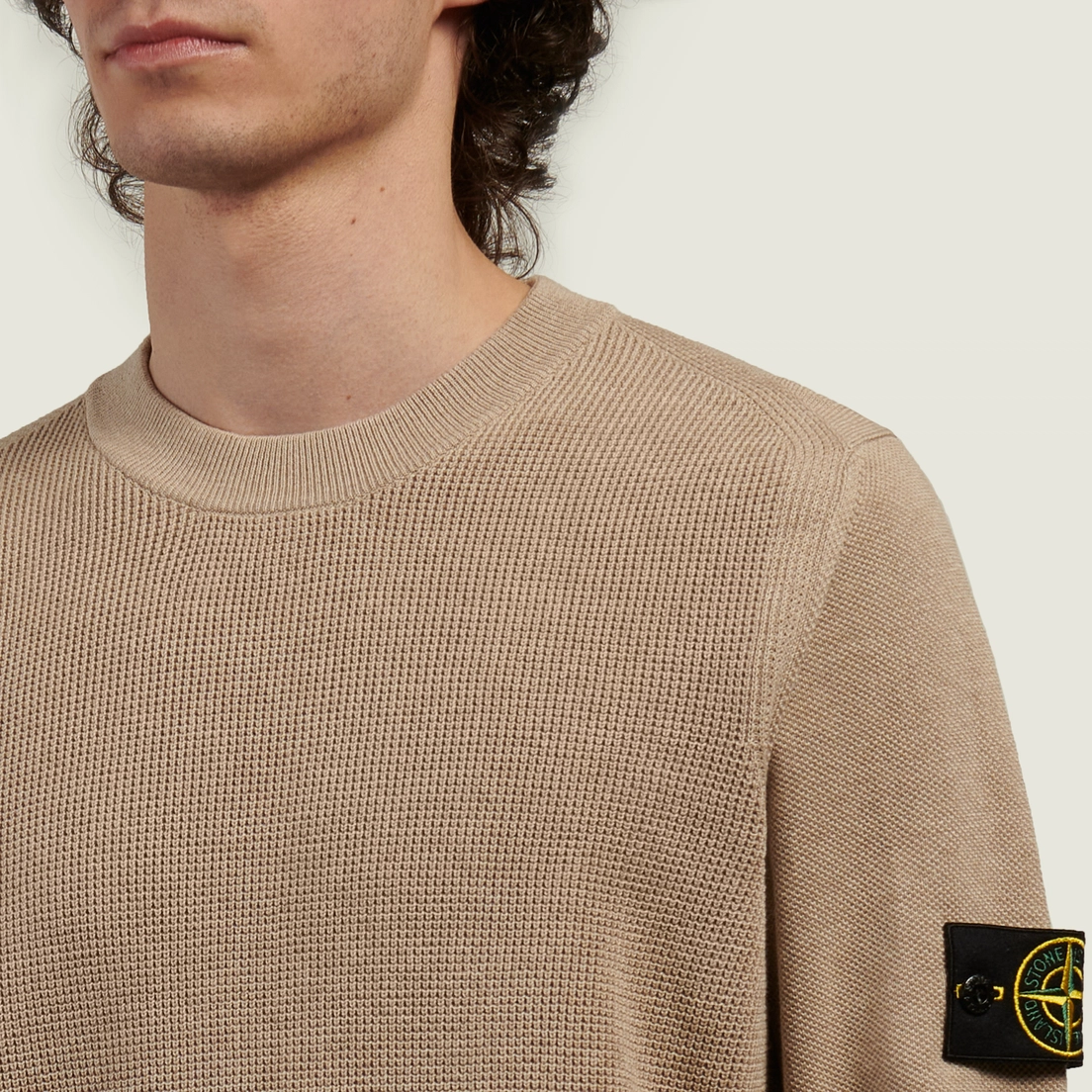 Stone Island Мужской свитер Micro Stitch Soft Organic Cotton Loose