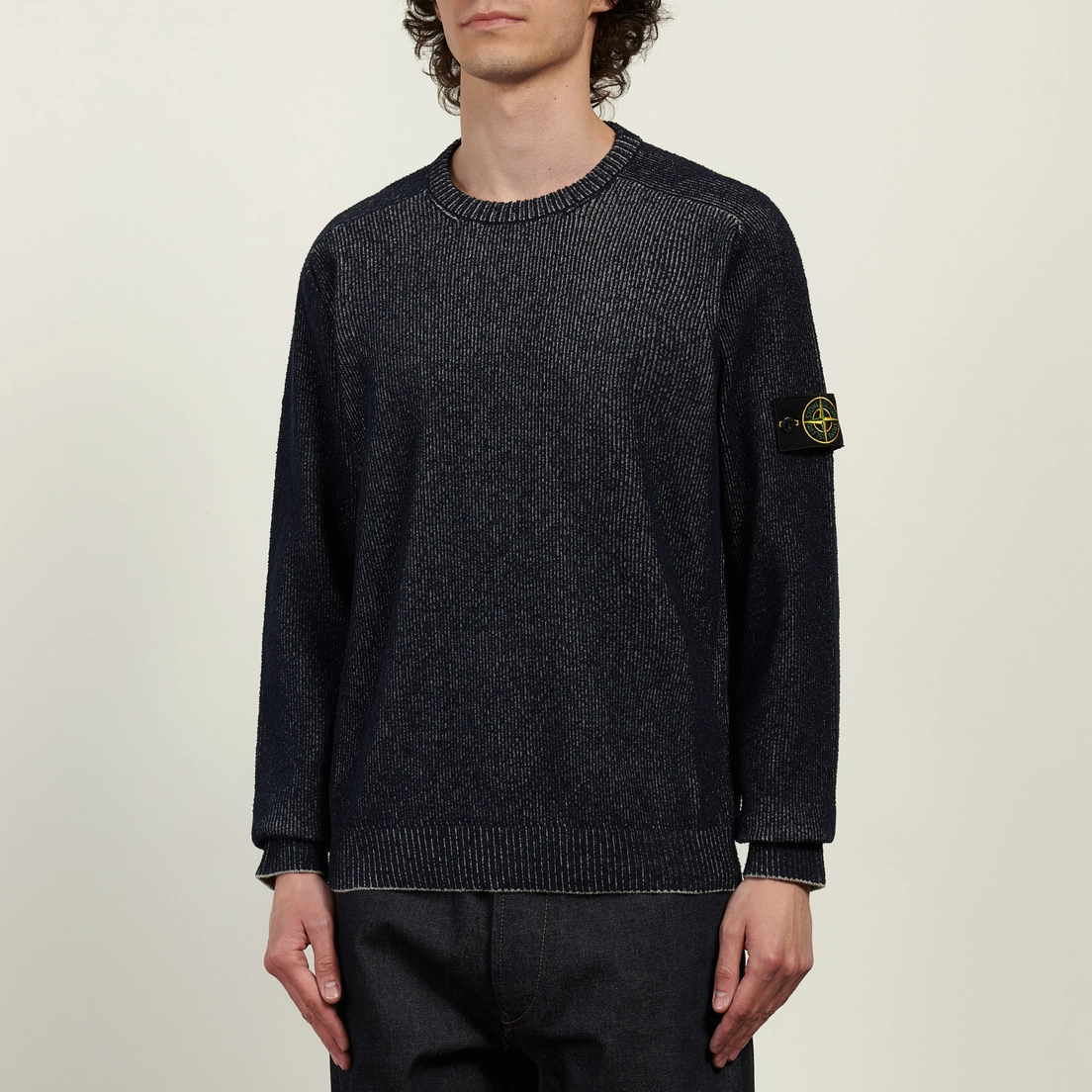 Stone Island Мужской свитер Plated Rib Cotton Boucle