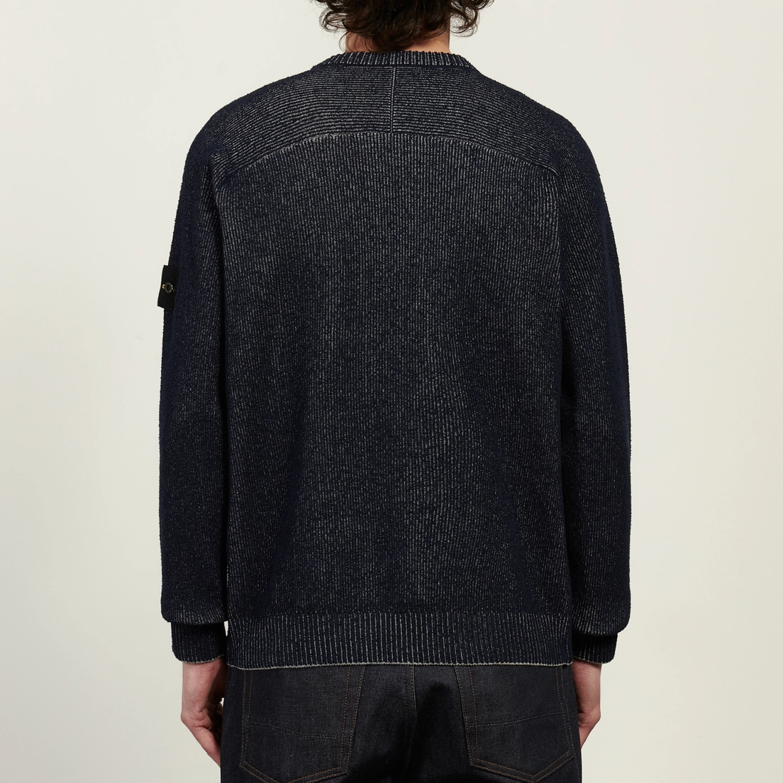 Stone Island Мужской свитер Plated Rib Cotton Boucle