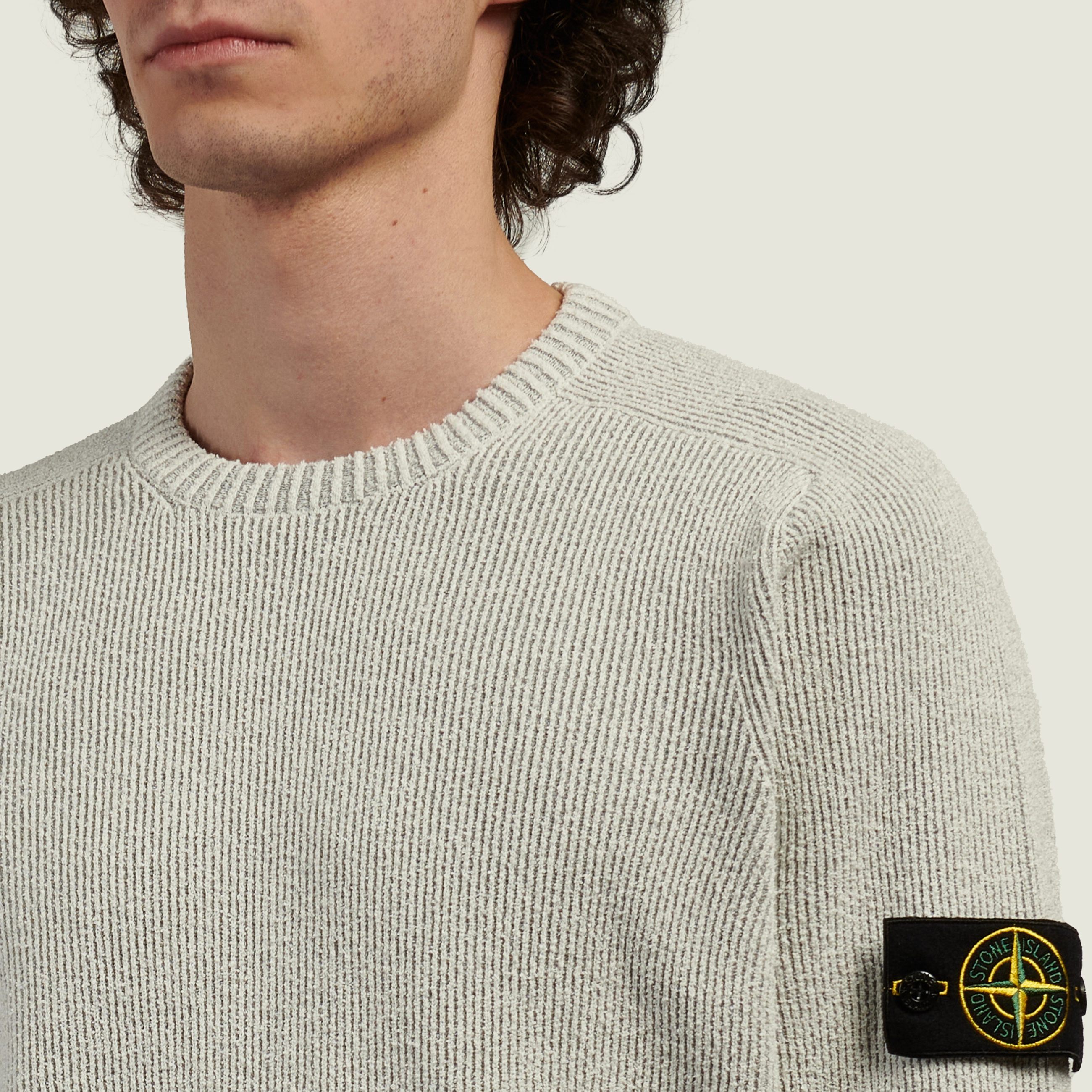 Мужской свитер Stone Island Plated Rib Cotton Boucle