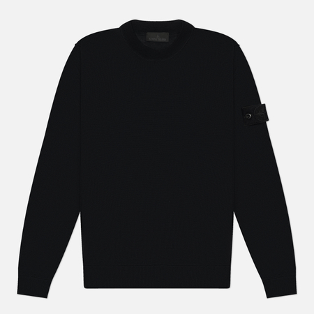Мужской свитер Stone Island Ghost Piece Pure Light RWS Wool, цвет чёрный, размер XL