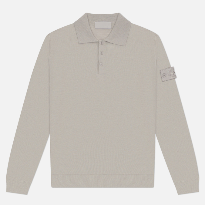 Мужское поло Stone Island Ghost Piece Light Pure RWS Wool