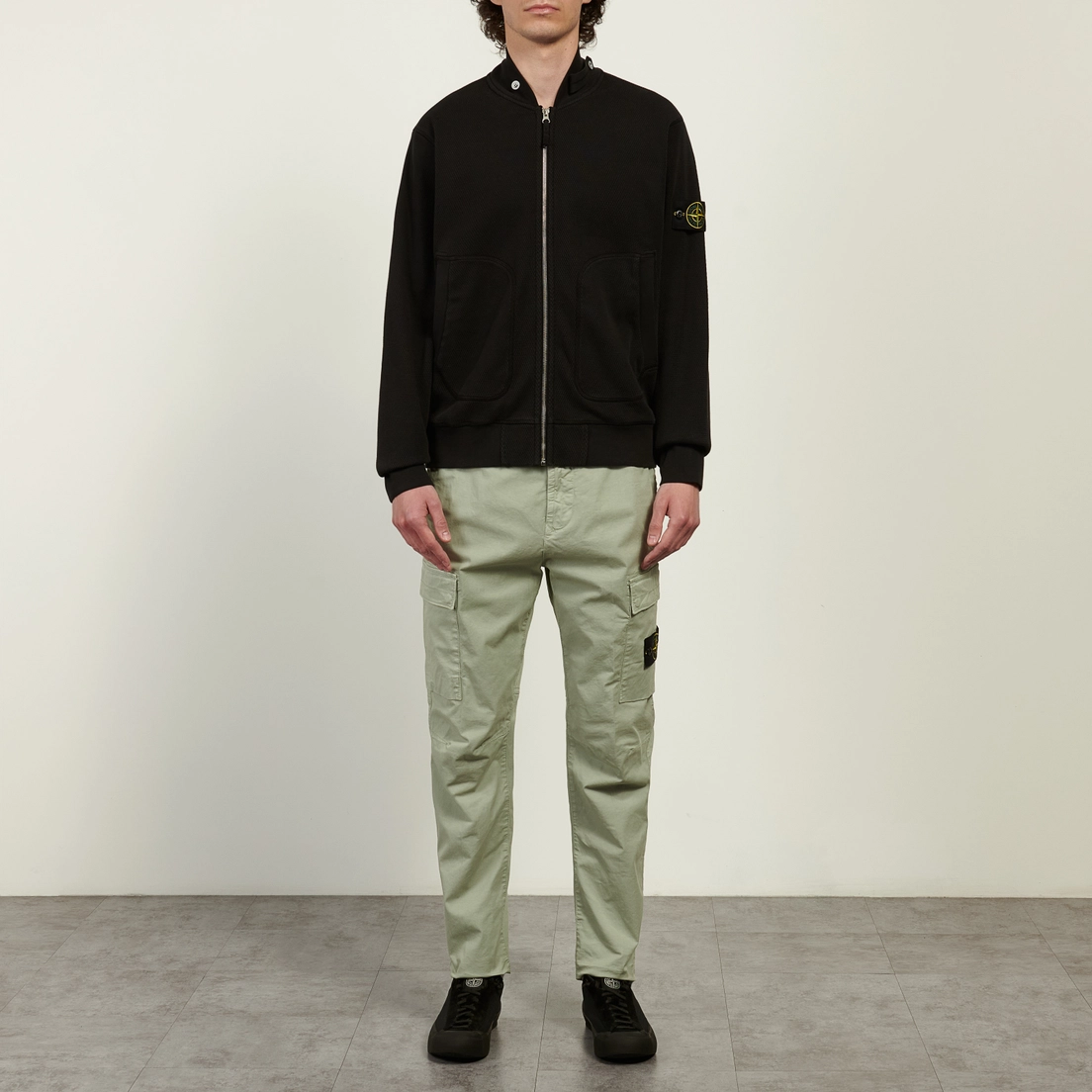 Stone Island Мужская толстовка Mesh Stitch Organic Cotton Fleece