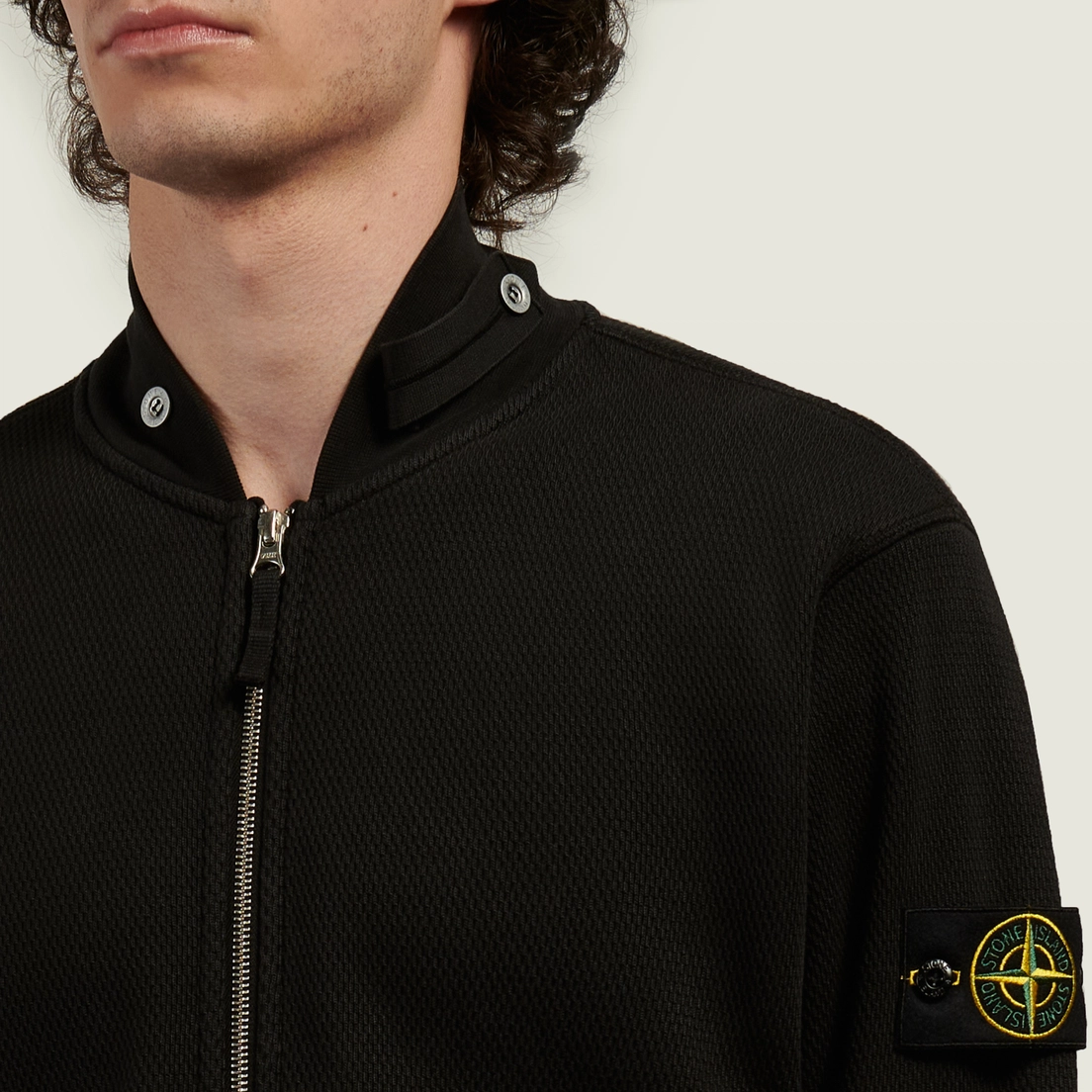 Stone Island Мужская толстовка Mesh Stitch Organic Cotton Fleece