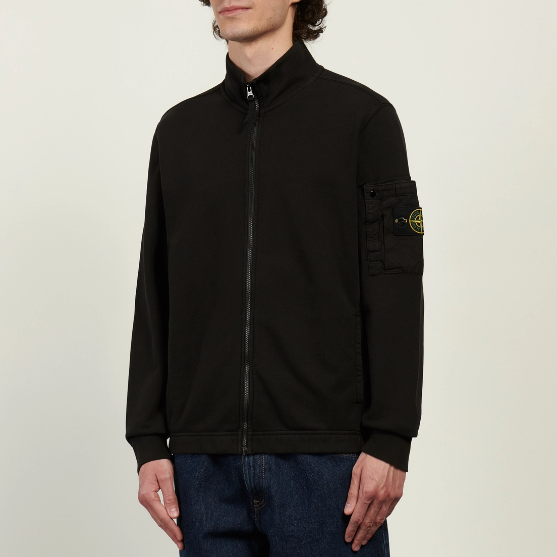 Stone Island Мужская толстовка Cotton Fleece Full Zip