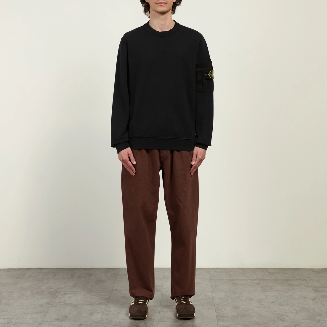 Stone Island Мужская толстовка Cotton Fleece Regular Midweight