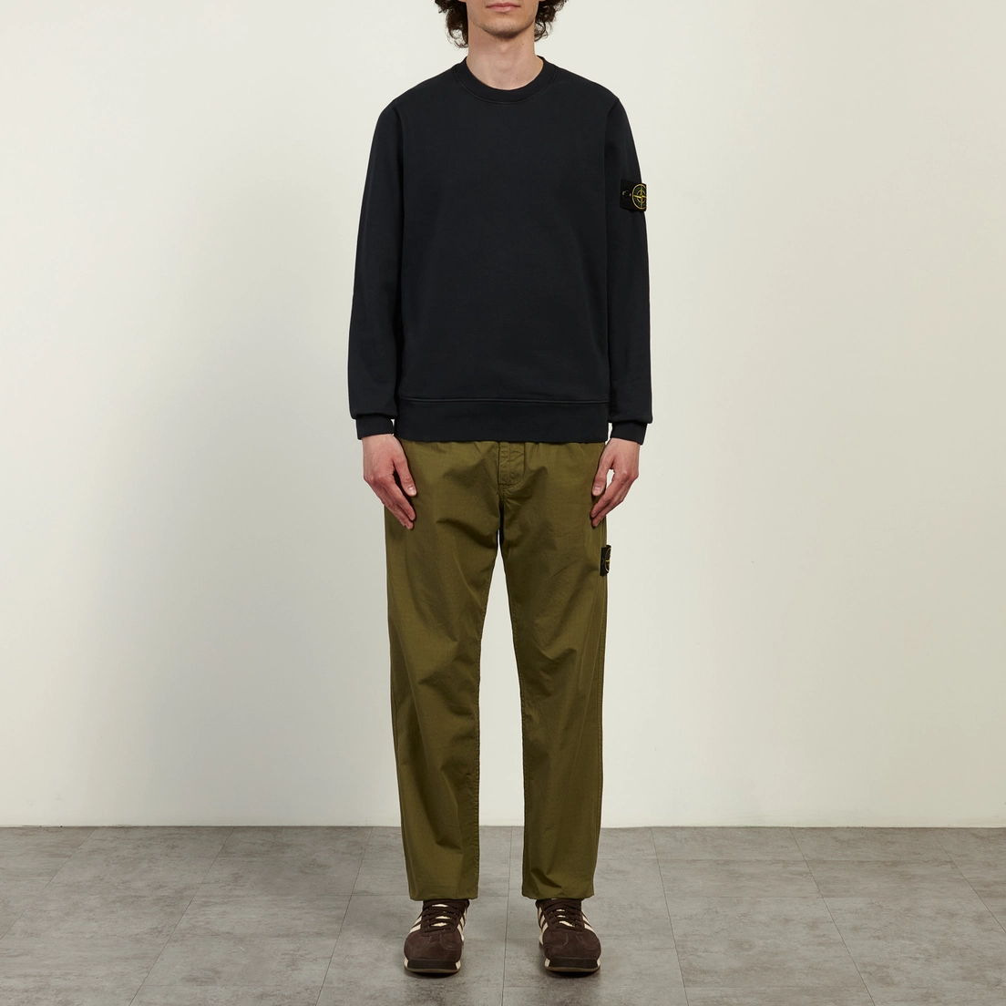 Stone Island Мужская толстовка Organic Cotton Fleece Midweight Crewneck