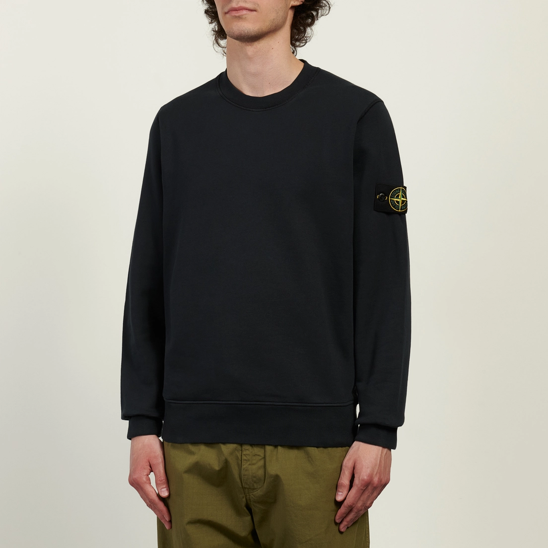 Stone Island Мужская толстовка Organic Cotton Fleece Midweight Crewneck