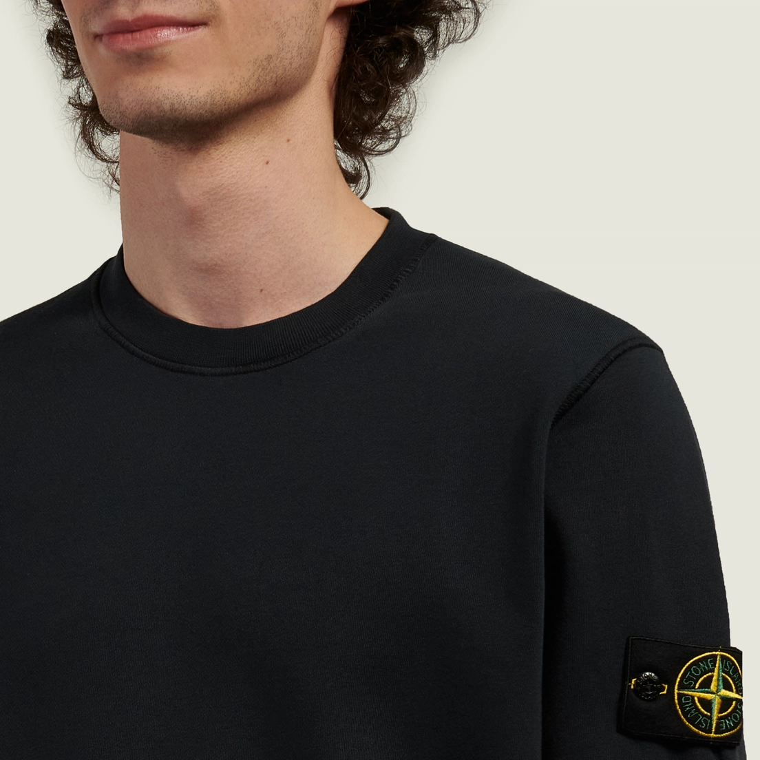 Stone Island Мужская толстовка Organic Cotton Fleece Midweight Crewneck