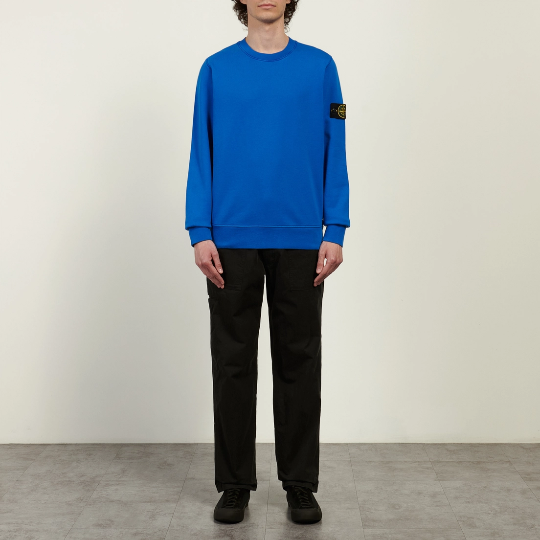 Stone Island Мужская толстовка Organic Cotton Fleece Midweight Crewneck