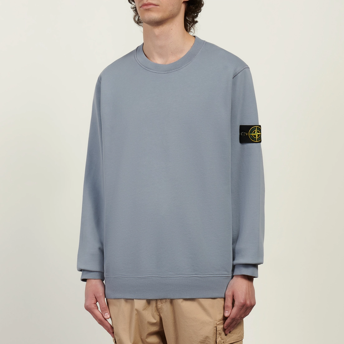 Stone Island Мужская толстовка Organic Cotton Fleece Midweight Crewneck
