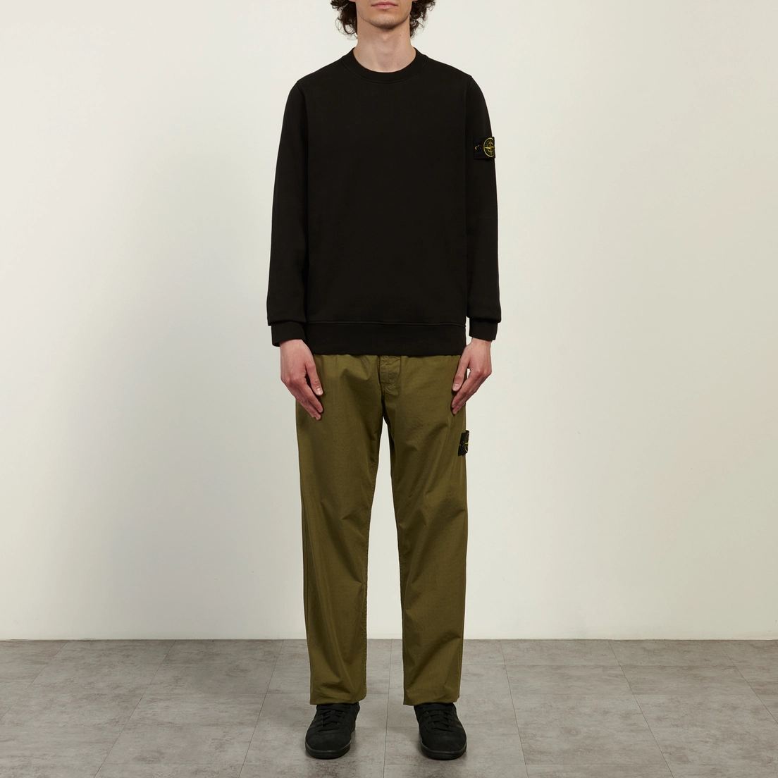 Stone Island Мужская толстовка Organic Cotton Fleece Midweight Crewneck