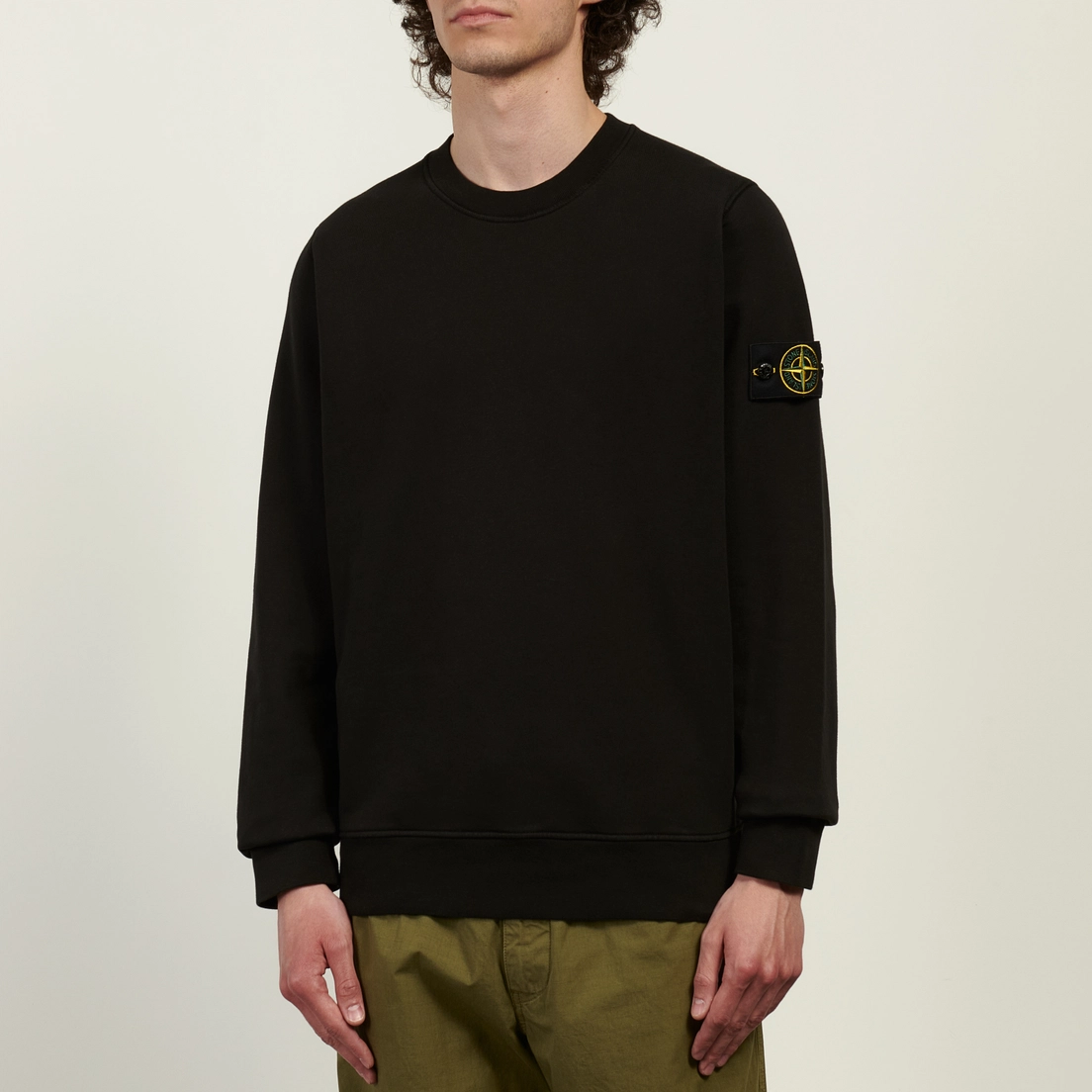 Stone Island Мужская толстовка Organic Cotton Fleece Midweight Crewneck