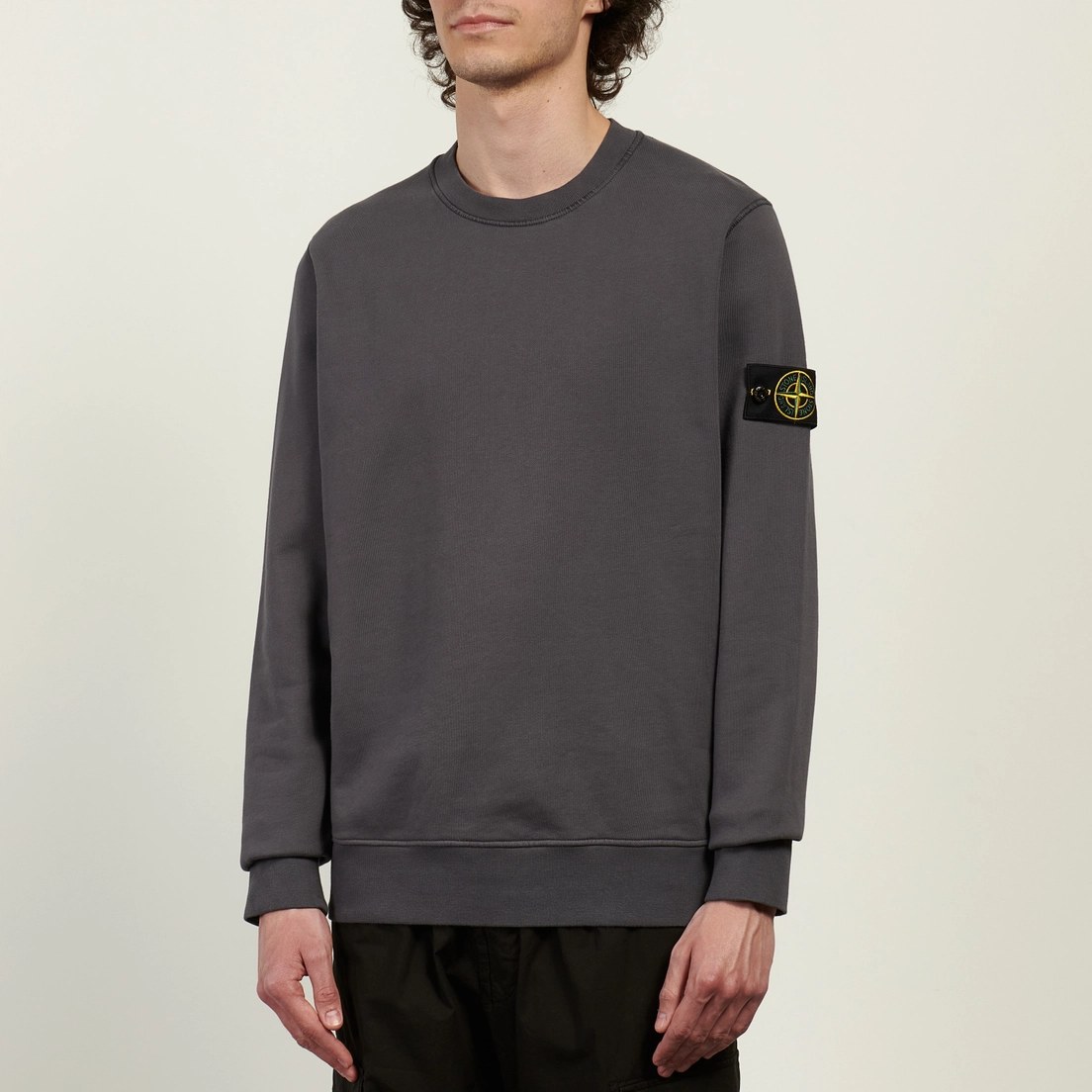 Stone Island Мужская толстовка Organic Cotton Fleece Midweight Crewneck