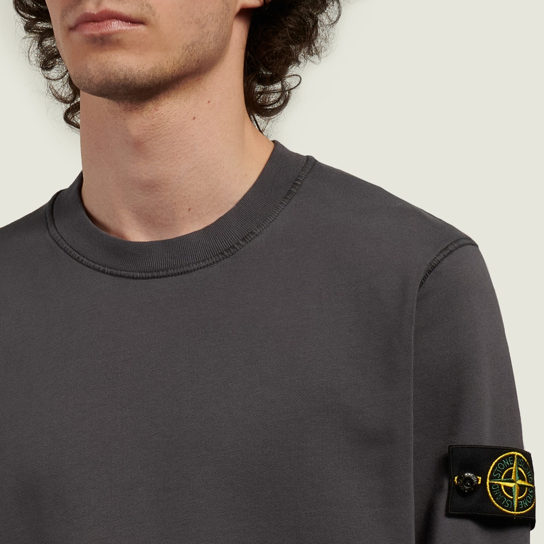 Stone Island Мужская толстовка Organic Cotton Fleece Midweight Crewneck