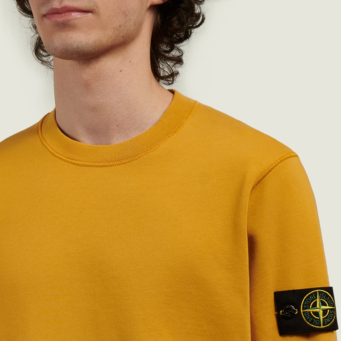 Stone Island Мужская толстовка Organic Cotton Fleece Midweight Crewneck