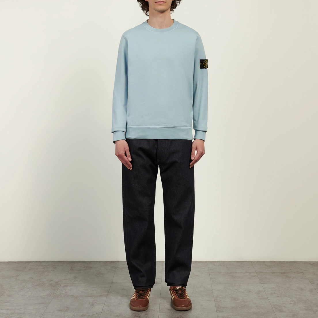 Stone Island Мужская толстовка Organic Cotton Fleece Midweight Crewneck