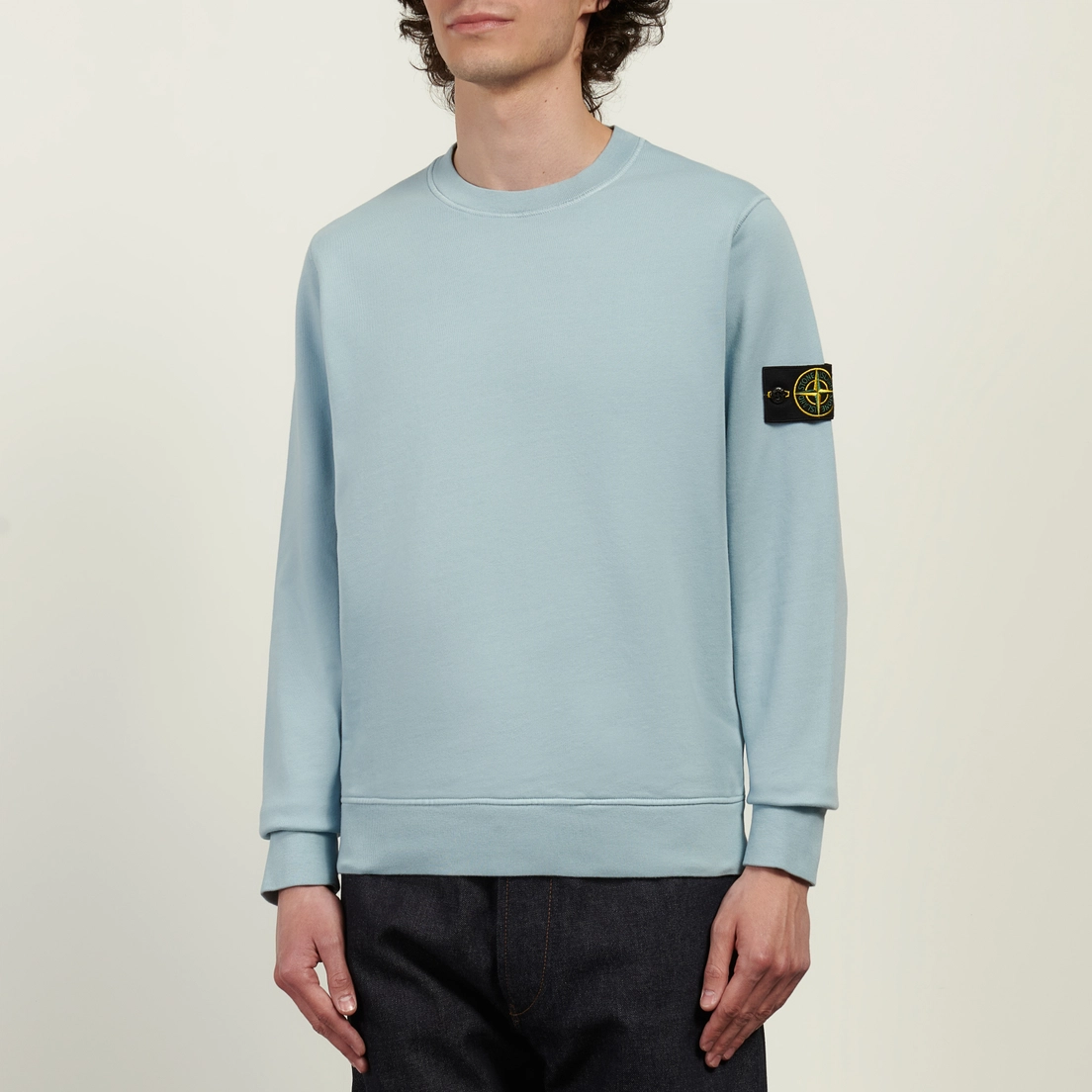 Stone Island Мужская толстовка Organic Cotton Fleece Midweight Crewneck