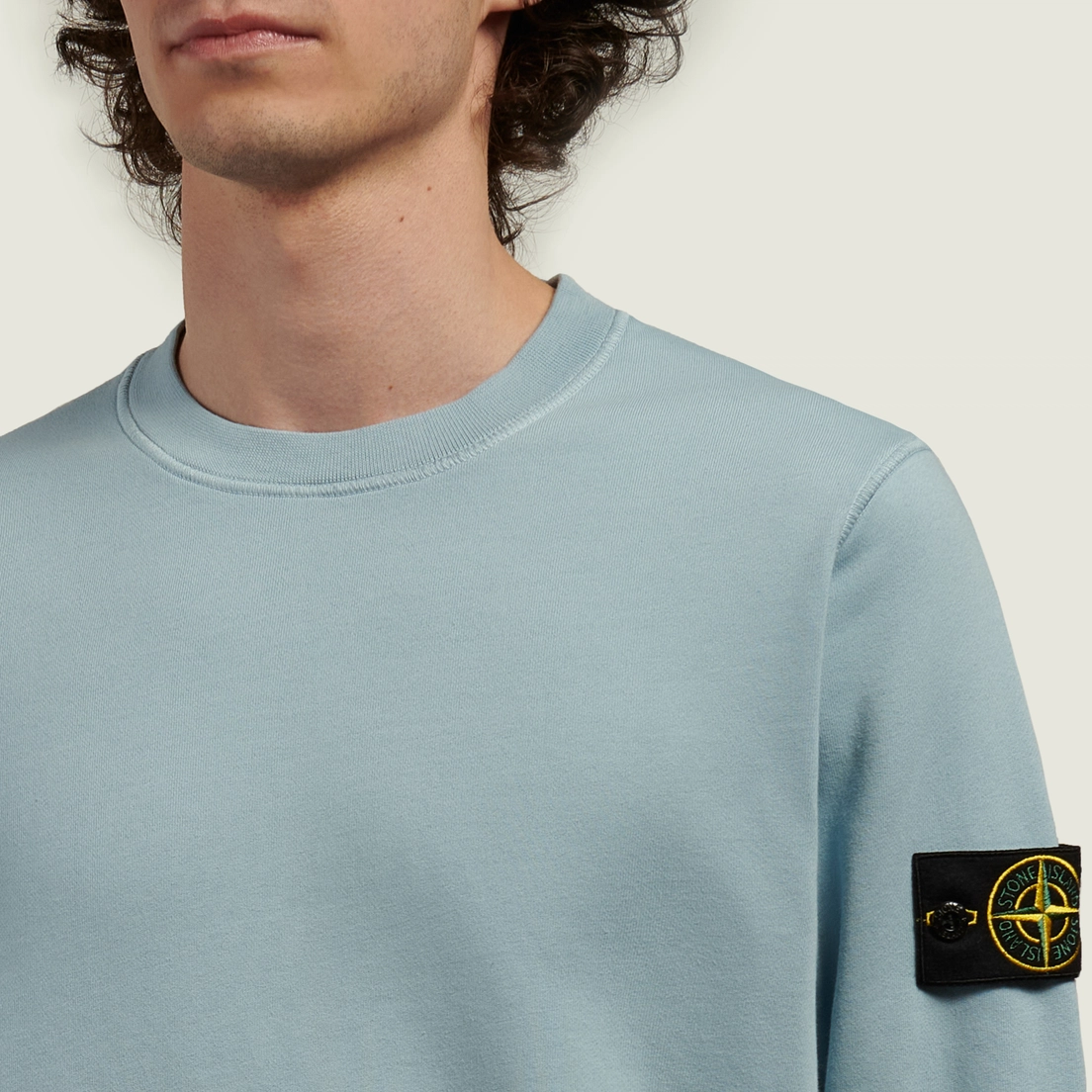 Stone Island Мужская толстовка Organic Cotton Fleece Midweight Crewneck