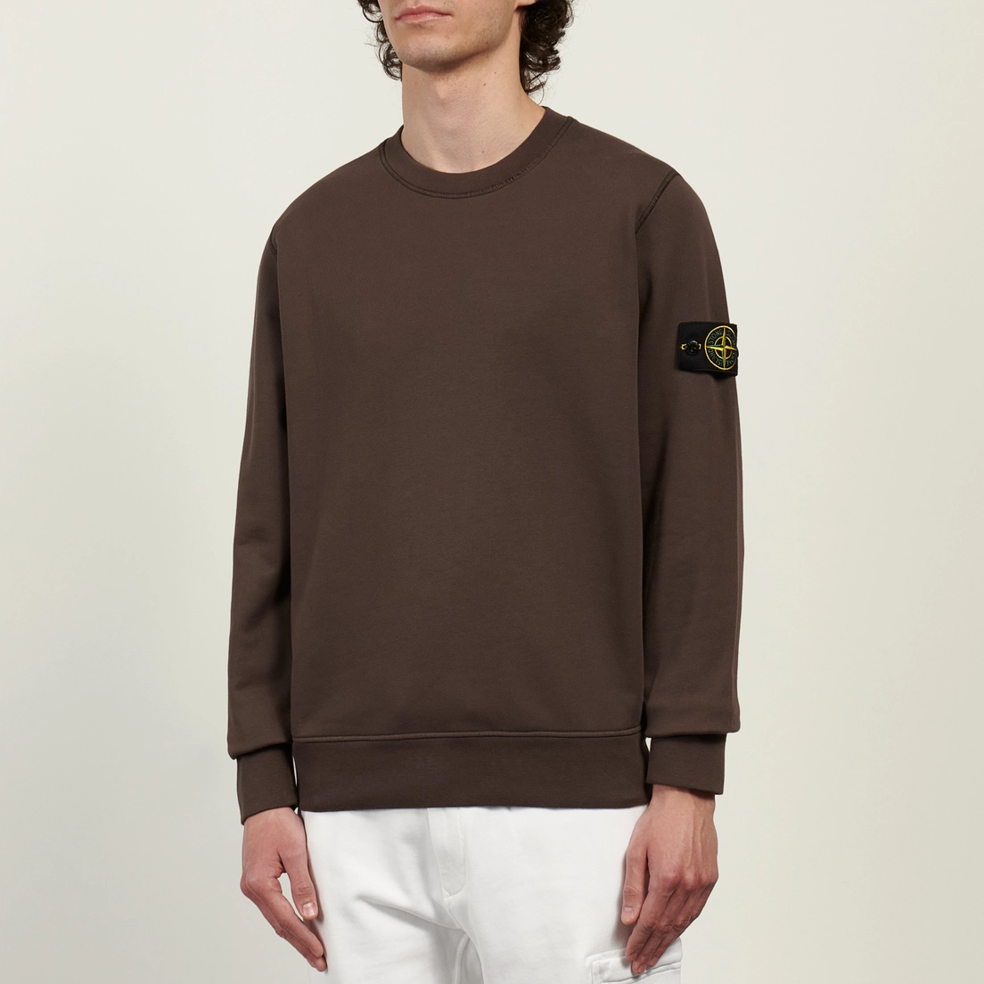 Stone Island Мужская толстовка Organic Cotton Fleece Midweight Crewneck