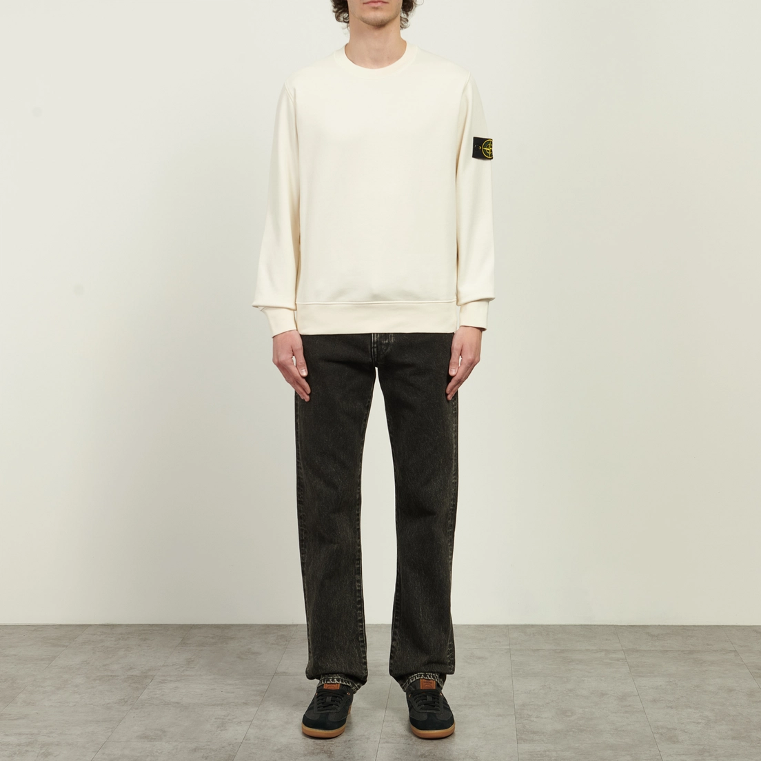 Stone Island Мужская толстовка Organic Cotton Fleece Midweight Crewneck