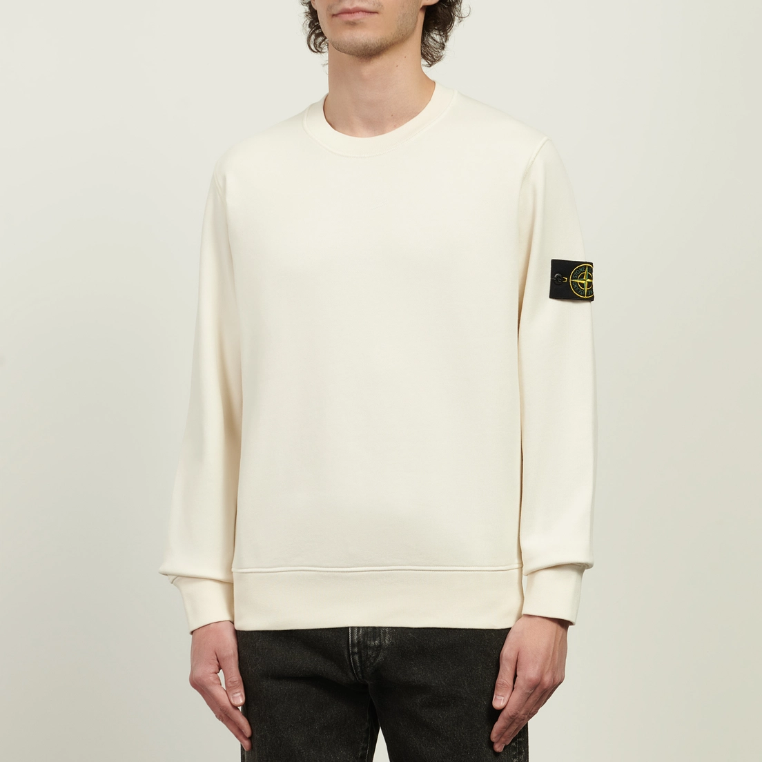 Stone Island Мужская толстовка Organic Cotton Fleece Midweight Crewneck