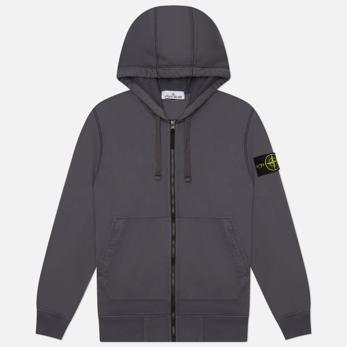 Мужская толстовка Stone Island Organic Cotton Fleece Midweight Zip-Up Hoodie