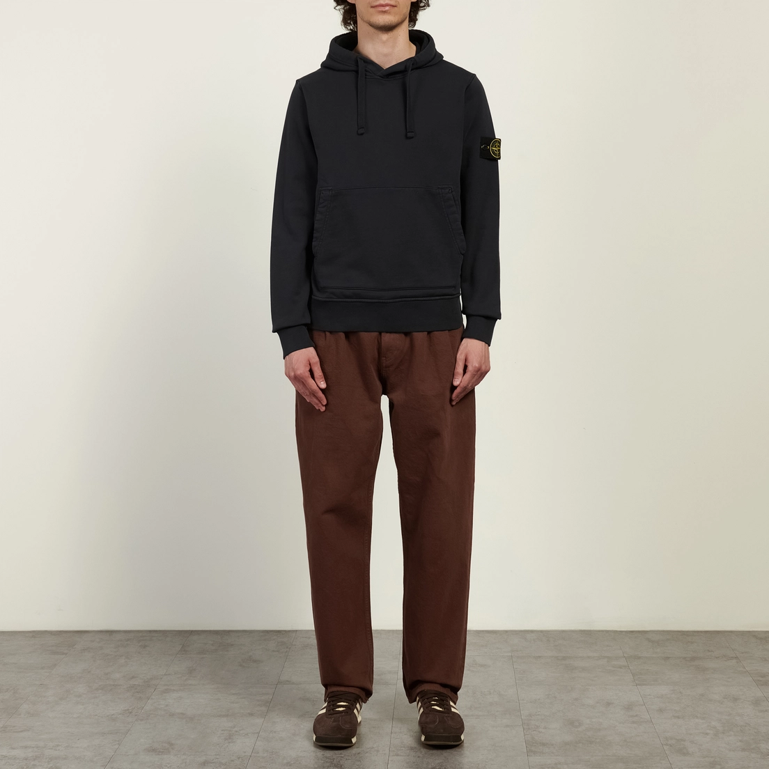 Stone Island Мужская толстовка Organic Cotton Fleece Regular Midweight Hoodie