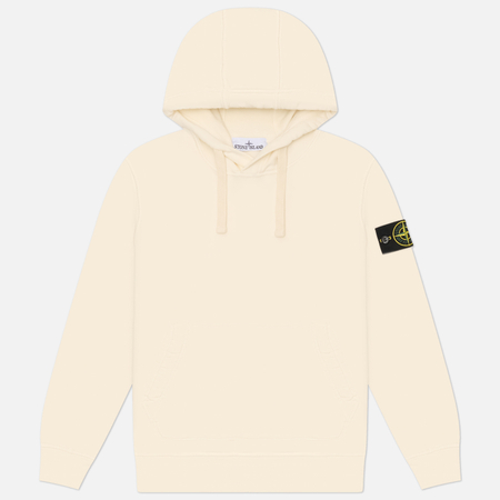 Мужская толстовка Stone Island Organic Cotton Fleece Regular Midweight Hoodie, цвет бежевый, размер XL