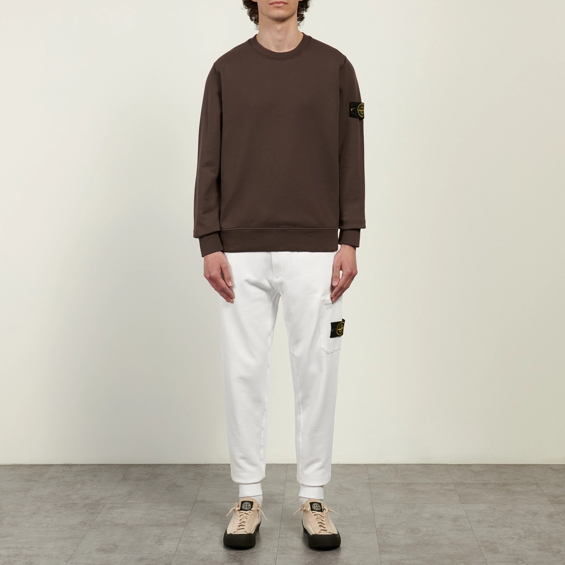 Stone Island Мужские брюки Organic Cotton Fleece Midweight Slim Joggers