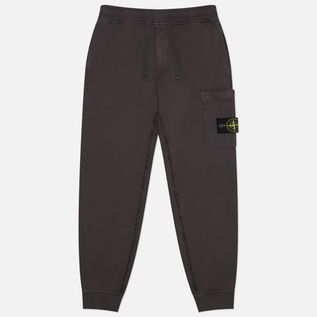Мужские брюки Stone Island Organic Cotton Fleece Midweight Slim Joggers, цвет серый, размер L
