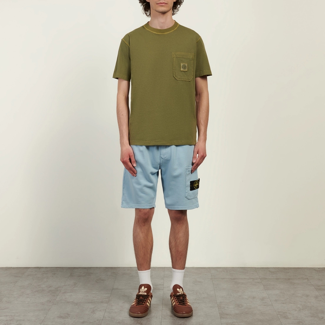 Stone Island Мужские шорты Organic Cotton Fleece Regular Cargo