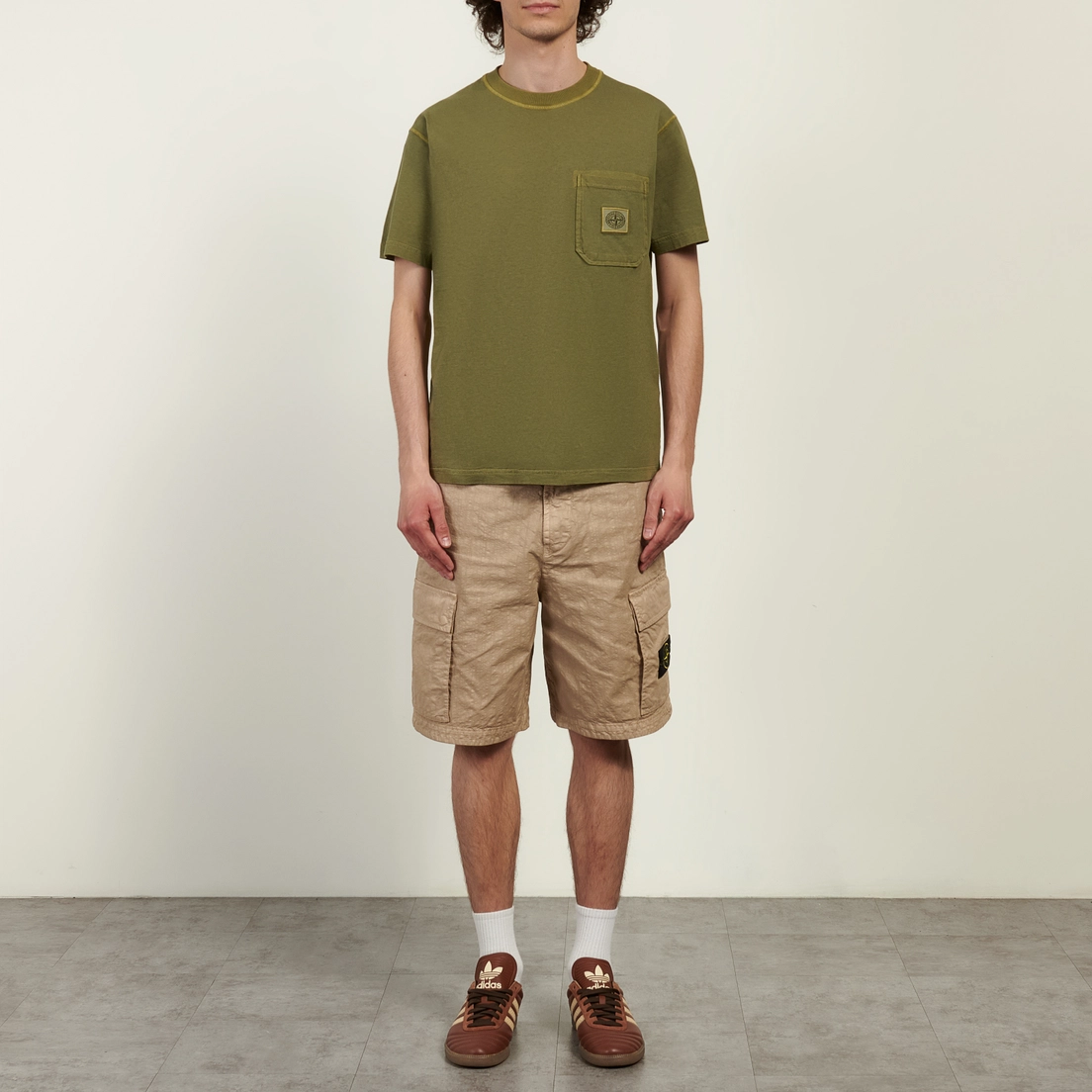 Stone Island Мужские шорты Organic-Look Nylon Panama-TC