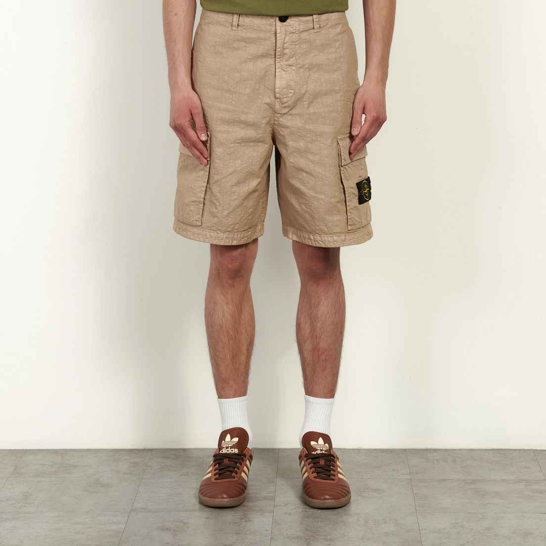 Stone Island Мужские шорты Organic-Look Nylon Panama-TC