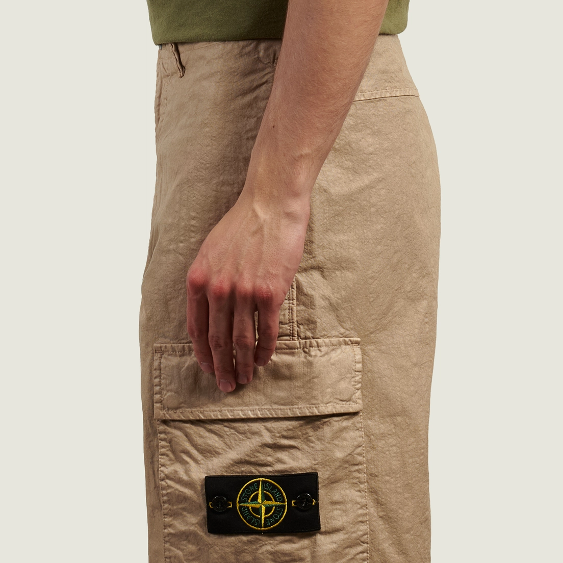 Stone Island Мужские шорты Organic-Look Nylon Panama-TC