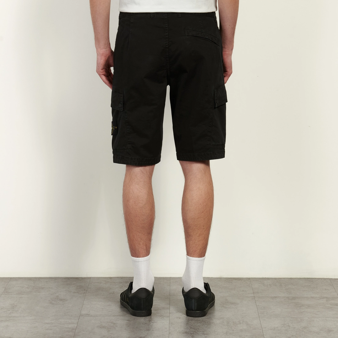 Stone Island Мужские шорты Organic Cotton Stretch Broken Twill Old Effect