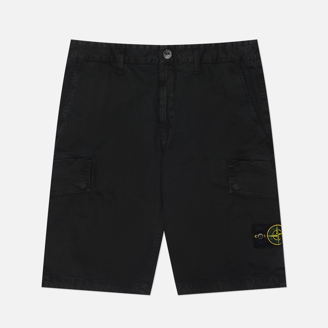 Stone Island Мужские шорты Organic Cotton Stretch Broken Twill Old Effect