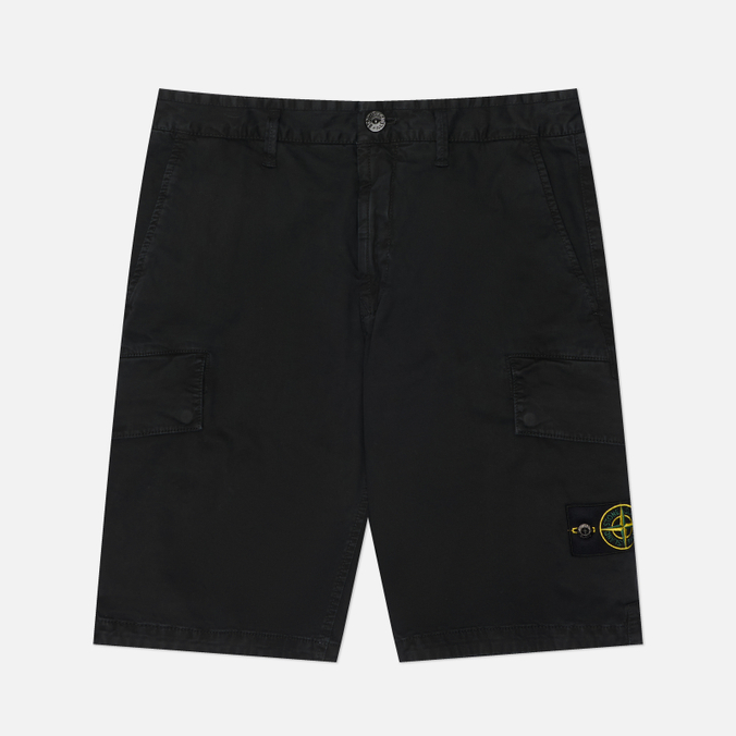 Мужские шорты Stone Island Organic Cotton Stretch Broken Twill Old Effect