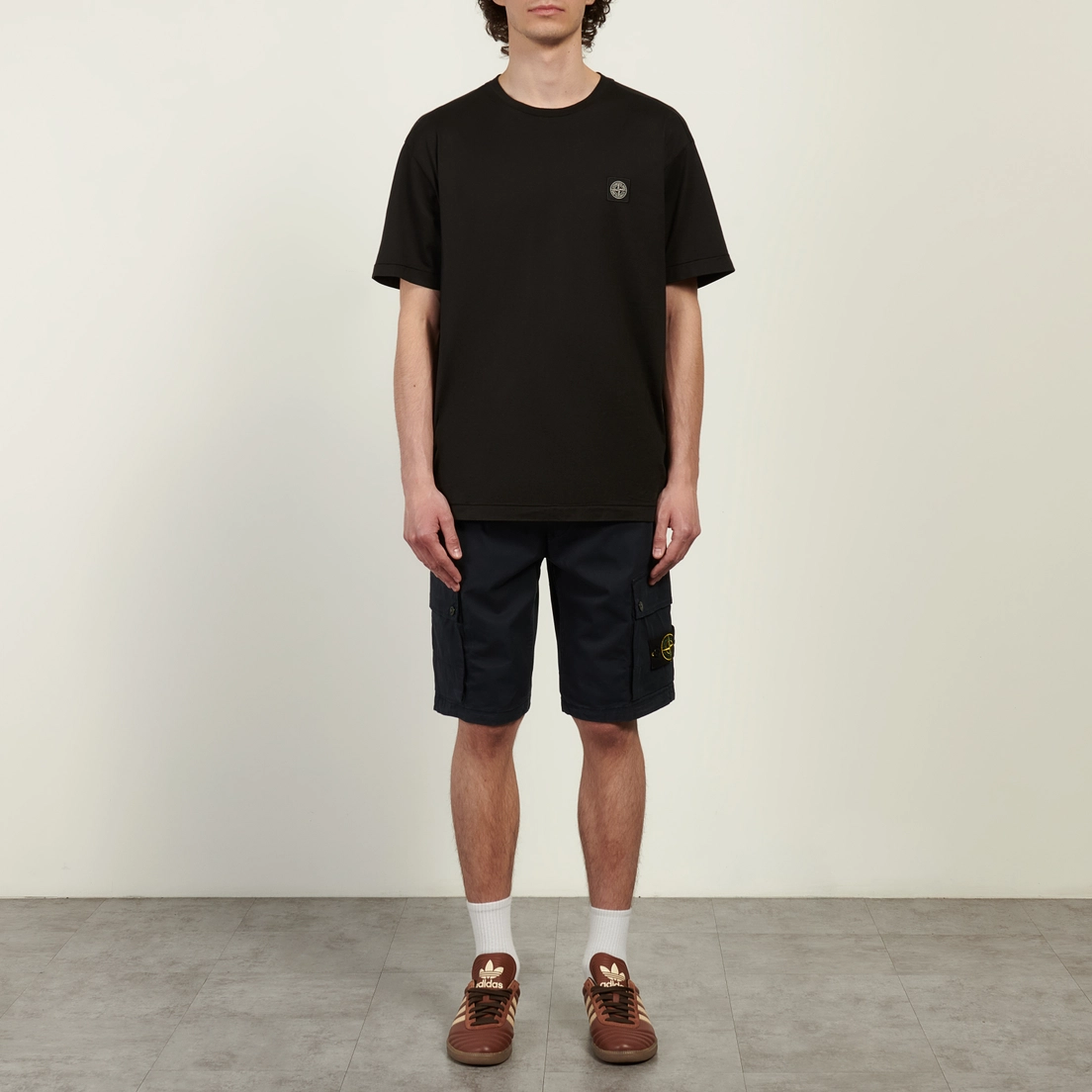 Stone Island Мужские шорты Stretch Organic Cotton Twill Slim